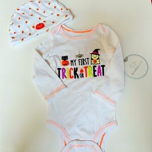 Koala Kids “My First Trick or Treat” Bodysuit & Hat Set – Size 0-3 Months
